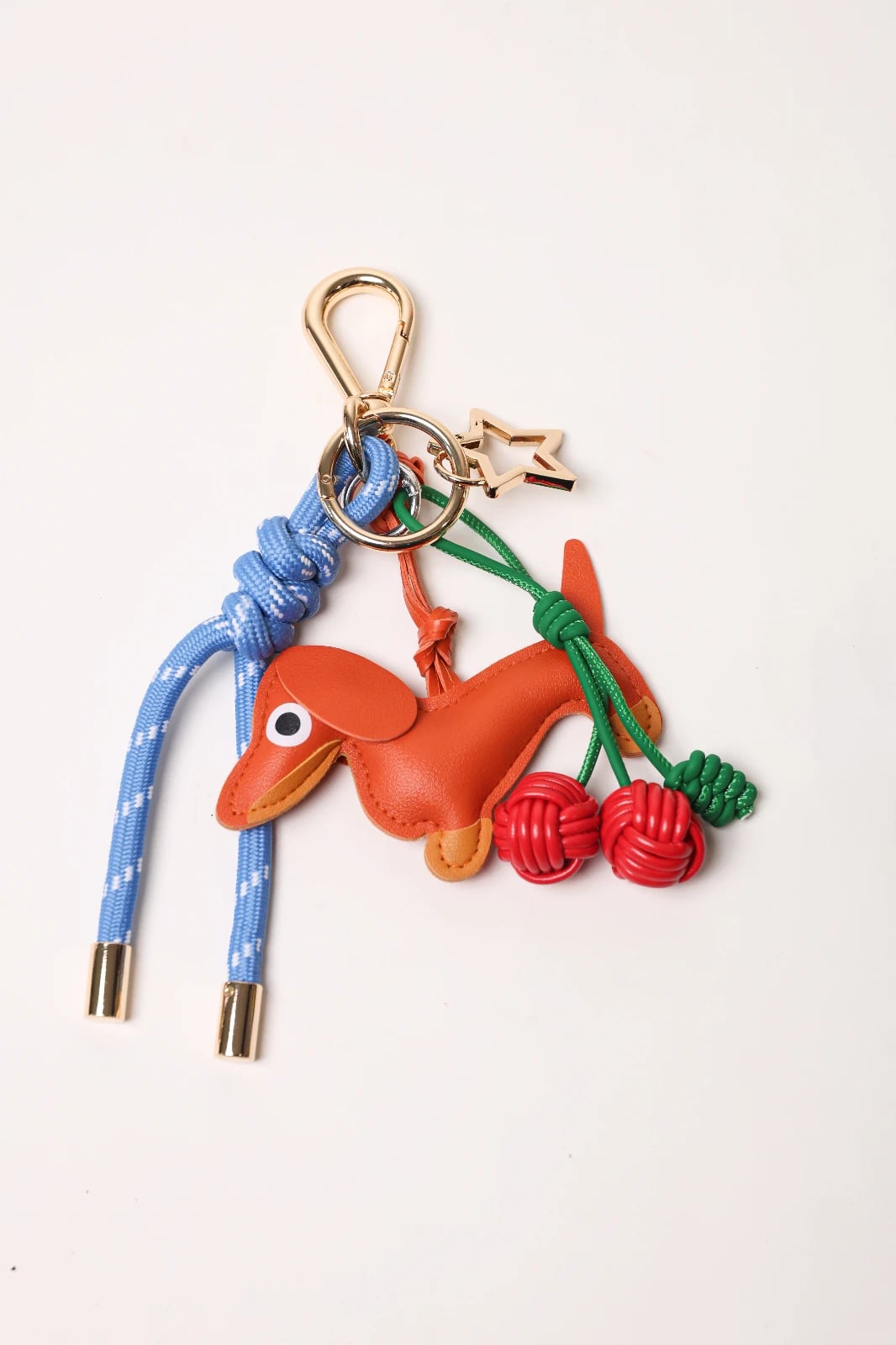 Key Chain Celeste + Salchicha orange